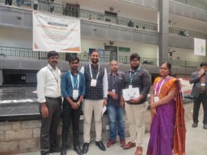 Team Blink off from the department of Automobile engineering and Information science, won the best innovation/start up award in IIC regional meet 2023, organized by the Ministry of Education, Government of India. The event was hosted by Reva University on the 9th of December 23.